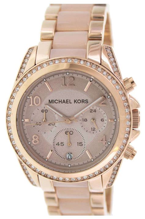 michael kors women's blair chronograph|Michael Kors Women's Chronograph Blair Gold.